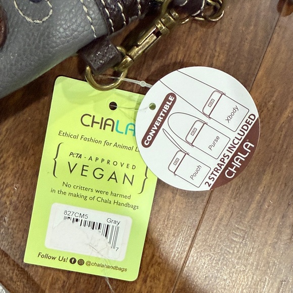 Chala Crossbody Bag with Camper Design - Gray and Multicolor - Picture 3 of 5